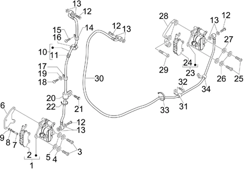 Tuyaus du freins - Etriers de frein