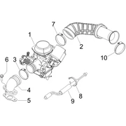 Carburateur complet - Raccord d'admission