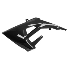 CARENAGE/CACHE RESERVOIR 50 A BOITE ADAPTABLE DERBI 50 SENDA XTREME 2018>/GILERA 50 RCR 2018>, SMT 2018> NOIR BRILLANT GAUCHE  -P2R-