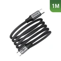 CABLE DE CHARGEMENT USB-C RIXUS MAGNETIQUE NOIR 1M 60W (VENDU A L'UNITE) -RXUC66C