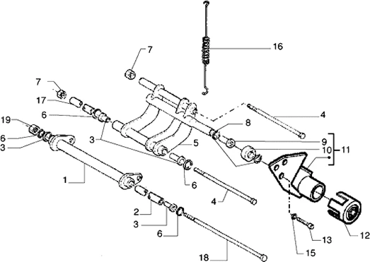Bras oscillant