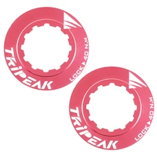 ECROU DE BLOCAGE TRIPEAK POUR DISQUE CENTER LOCK ALUMINIUM ULTRA LEGER 7g ROSE (VENDU A LA PAIRE)