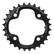 CHAINRING FOR MTB-INNER FOR DOUBLE- 28T.  Ø80 FOR SRAM X0-XX "INNER" BLACK -ALUMINIUM- MICHE -4 ARMS--