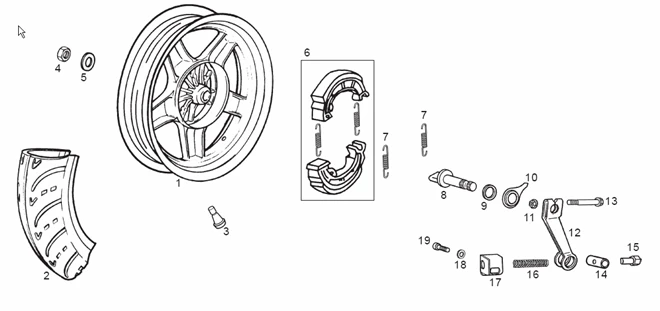 Roue arrière