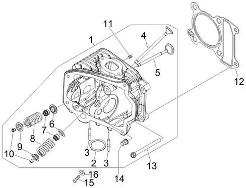 Ensemble culasse - Soupape
