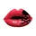 STICKER LETHAL THREAT MINI CROSSBONE LIPS (60x80mm)