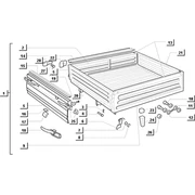 Pieces composant le chassis (plateau)
