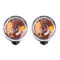 CLIGNOTANT SCOOT ADAPTABLE KYMCO 50-125 AGILITY ARRIERE TRANSPARENT/NOIR (PAIRE) -P2R