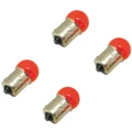 AMPOULE/LAMPE STANDARD 12V 10W CULOT BA15s NORME R10W GRAISSEUR ORANGE (CLIGNOTANT) (x4) -P2R