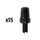 VIS CREUSE TENDEUR DE CABLE VELO M 7 L10 mm FENDUE ALU (SACHET DE 15 PIECES)