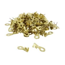 COSSE ELECTRIQUE LAITON NON ISOLEE OEILLET 4.2 x 20 A SERTIR (VENDU AU SACHET DE 100 PIECES) -SELECTION P2R