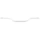 HANDLEBAR FOR 50cc MOTORBIKE OVERSIZE ALUMINIUM WHITE W800mm H80mm ( varying Ø 22,2x28,6x22,2)
