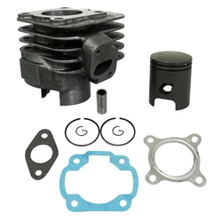 CYLINDRE SCOOT ADAPTABLE CPI 50 POPCORN, OLIVER, ARAGON, HUSSAR/KEEWAY 50 FOCUS, HURRICANE, MATRIX, F-ACT/GENERIC 50 XOR, IDEO (AXE DE PISTON DIAM 12mm) -P2R FONTE AVEC PISTON GRAPHITE