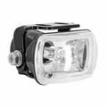 FRONT AUXILIARY LIGHTS - REPLAY -HALOGEN- ADJUSTABLE - LONG RANGE - RECTANGLE SHAPED - BLACK - H3 12V 55W EEC APPROVED - (IDEAL FOR MOTOCROSS NUMBER PLATE)