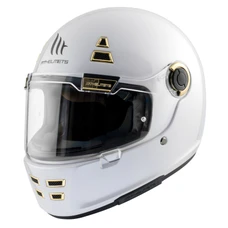 CASQUE INTEGRAL MT JARAMA A0 UNI BLANC NACRE BRILLANT XL (ECE 22.06)