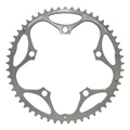 CHANRING FOR ROAD BIKE-5 arms- 53T. Ø130 -OUTER- SILVER -ALUMINIUM- 7075 STRONGLIGHT 9/10 Speed (SHIMANO TYPE)