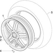 Roue avant