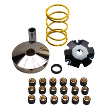 VARIATOR FOR SCOOT REPLAY RACING FOR CHINESE SCOOT 139QMB, GY6/PEUGEOT 50 KISBEE, V-CLIC 4STROKE/SYM 50 ORBIT 4STROKE/BAOTIAN 50 BT49QT 4STROKE (WITH SPRING + 18 ROLLERS SET)