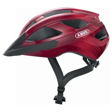 CASQUE VELO ADULTE ABUS ROUTE MACATOR ROUGE BORDEAUX TAILLE S (51-55cm) REGLAGE MOLETTE