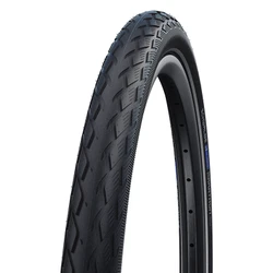 TYRE FOR URBAN/TREKKING BIKE 700 X 28 SCHWALBE MARATHON BLACK-RIGID REINFORCED GREEN GUARD - REFLECTIVE(28-622) COMPATIBLE E-BIKE.