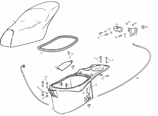Selle - Compart.p-casque