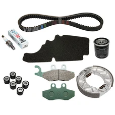 KIT ENTRETIEN MAXISCOOTER ORIGINE PIAGGIO 125 FLY 4T 2006> (AVEC GUIDES VARIATEUR) -1R000399-