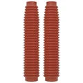 SOUFFLET DE FOURCHE MOTO POLISPORT ROUGE DIAM INT 41 ET 58 mm - LONGUEUR 350 mm (PAIRE)