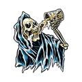 AUTOCOLLANT/STICKER LETHAL THREAT BEER REAPER (60x80mm)