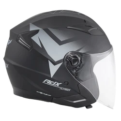 CASQUE JET SCOOT ADX AJ150 EVO NOIR/GRIS MAT XS (DOUBLE ECRAN) (ECE 22.06)