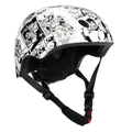 CHILD BIKE HELMET- DISNEY V3 AVENGERS COMICS - WHITE WITH RATCHET SETTING EURO 54-58 (ON CARD)
