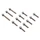 KIT FASTENER REPLAY FOR KICK STARTER COVER (STEEL) WITH CHROME OVAL HEAD FOR MBK 50 BOOSTER/YAMAHA 50 BWS  (SET OF 12)
