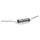 GUIDON MOTO CROSS DOMINO HRB ALU DIAM 28,5 mm L810mm H130mm ARGENT AVEC BARRE DE RENFORT ET MOUSSE DE GUIDON NOIR