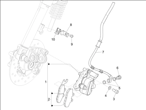 Tuyaus du freins - Etriers de frein