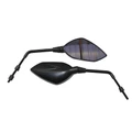 MIRROR FOR SCOOT REPLAY DESIGN II Ø 8 BLACK LEFT+RIGHT (PAIR)