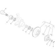 Moyeu de la roue avant