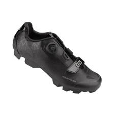 MTB CYCLING SHOE- GES MOUNTRACER2 BLACK EURO 40 BOA CLOSURE SYSTEM+HOOK AND LOOP STRAPS- COMPATIBLE SPD (PAIR)