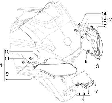 Eclairages arrière - Clignotants