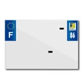 BANDE PLAQUE MOTO 210x145 POUR PVC AVEC RAISON SOCIALE DEP. 86/EURO (VENDU A L'UNITE)