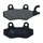 PLAQUETTE DE FREIN NEWFREN POUR KYMCO 50 AGILITY 2005>2008 AV, 125 AGILITY R16 2014>2016 AV, LIKE 2009>2016 AR / HONDA 100 NSF 2006> AV / DAELIM 125 SV 2011> AR  (FD0257BE)  (ELITE ORGANIQUE)