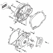 Couvercle carter variateur