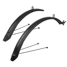 GARDE BOUE CITY/VTC TRINGLES 26/28'' POLISPORT EXPANDER NOIR LARGEUR 51mm (PAIRE) REGLABLE EN LONGUEUR COMPATIBLE V/BRAKE ET DISQUE