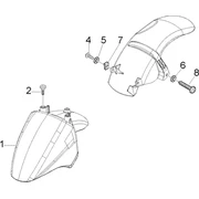 Garde boue av. et ar.