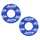DONUTS DE REVETEMENT POIGNEE DOMINO MOTO OFF ROAD BLEU (PAIRE)