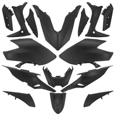 CARROSSERIE/CARENAGE MAXISCOOTER ADAPTABLE YAMAHA 560 TMAX 2020>2021 NOIR MAT (KIT 15 PIECES)