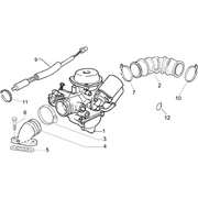 Carburateur complet - Raccord d'admission