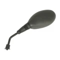 RETROVISEUR ADAPTABLE KEEWAY 50 F-ACT, FOCUS, HURRICANE, MATRIX / GENERIC 50 IDEO, XOR / PEUGEOT 125 LXR 2009>  NOIR DROIT M8/125 (HOMOLOGUE)  -P2R-