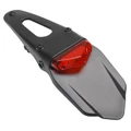 SUPPORT DE PLAQUE IMMATRICULATION AVEC FEU 50 A BOITE/MOTO PREMIUM AVEC FEU ROUGE A LEDS (9 LEDS) (L 325mm / H 55mm / L 110mm) (HOMOLOGUE E4)  -REPLAY-