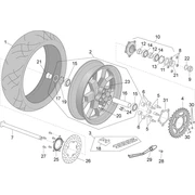 Roue arrière
