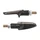 TURN SIGNAL FOR MOTORBIKE- AVOC MINI KOBE ABS BODY - SMOKED/BLACK (12 LEDS ORANGE) (LONG 70mm (Wd 24mm / Heigh 21mm) (EEC APPROVED) (Pair)