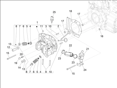 Ensemble culasse - Soupape